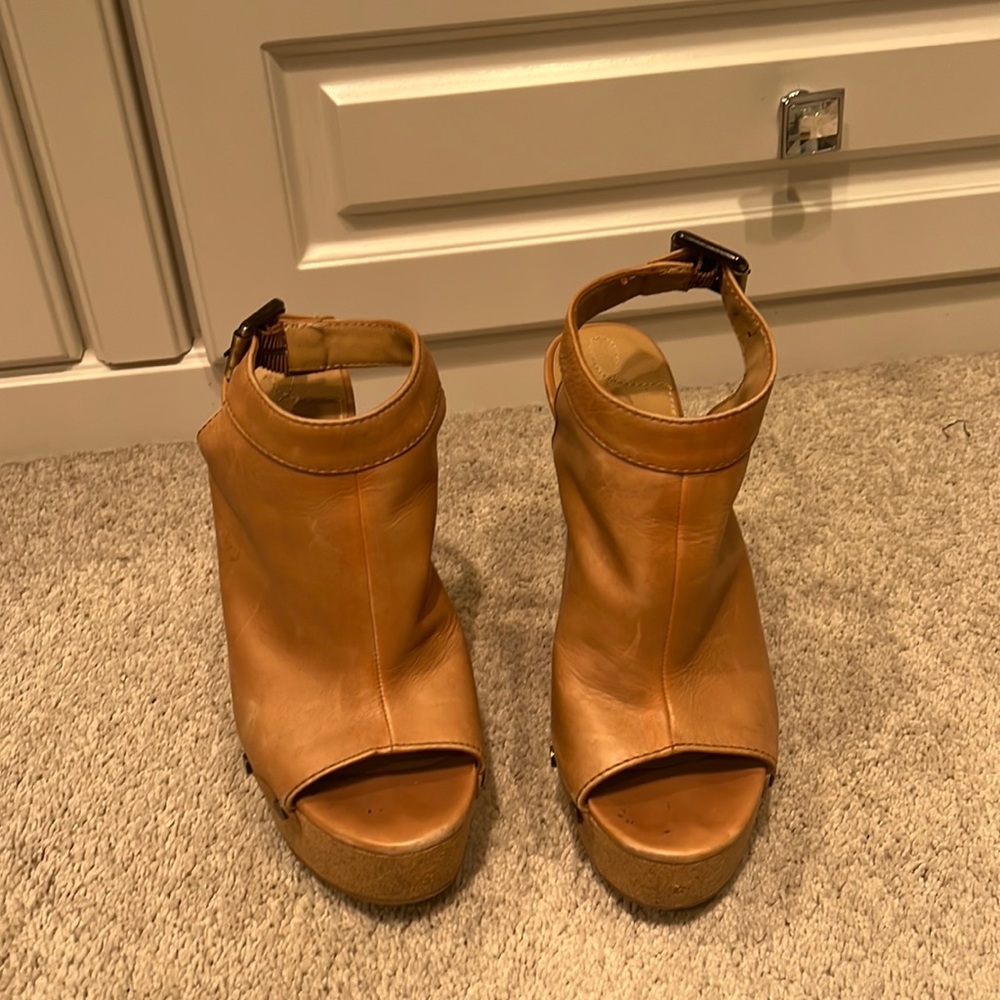 Calvin Klein platform sandal with buckle